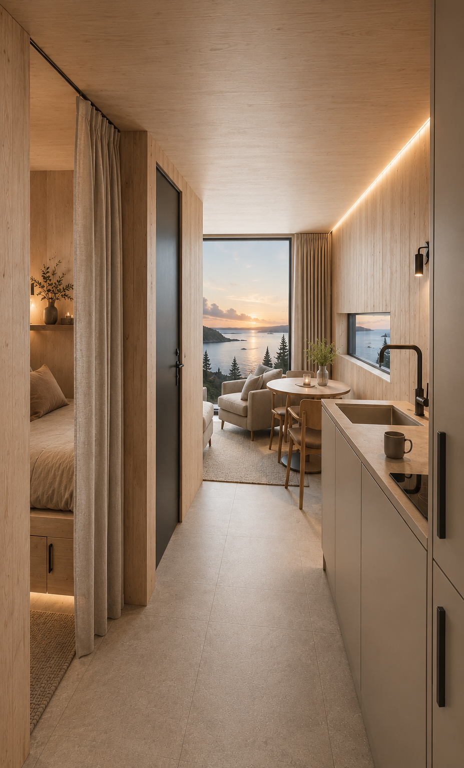 VALOARA Premium Nest valon ja varjon arkkitehtuuri