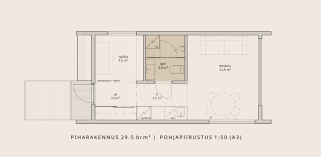 VALOARA Premium Nest - Piharakennus 29,5 brm²